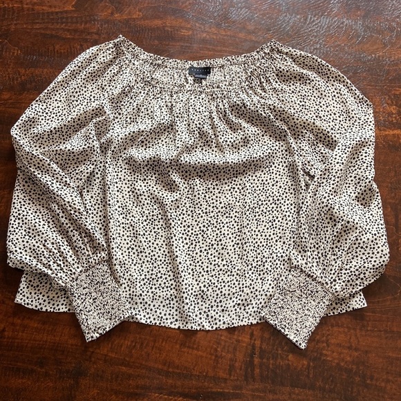 SANCTUARY Sunshine Blouse Teeny Spots Size Small - Picture 5 of 15